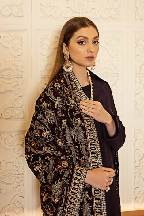 Ramsha Velvet Shawl Collection VOL 2 -V-206