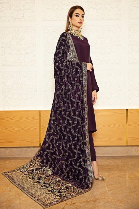 Ramsha Velvet Shawl Collection VOL 2 -V-207-1