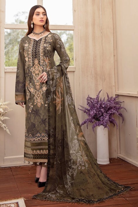 Ramsha Chevron Lawn Collection Vol-6-C-606-1