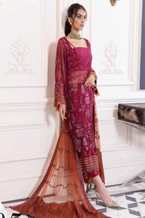 Broque Isfahan by Xenia Formals Embroidered Chiffon Suits BX-05-1
