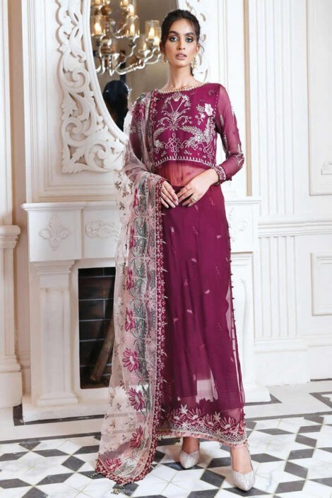 Broque Isfahan by Xenia Formals Embroidered Chiffon Suits BX-07-1